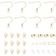thumbnail image 1 of Kit de 180 piezas para hacer aretes dorados DIY, ganchos para aretes de acero inoxidable 304 con cierre de pinza de langosta, tuerca para aretes, anilla de salto y tuercas de plástico para aretes., 1 of 7