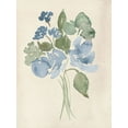 thumbnail image 2 of Price, Lucille 25x32 Black Ornate Wood Framed with Double Matting Museum Art Print Titled - Blue Bouquet I, 2 of 4
