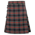 thumbnail image 4 of Fgnfyis Jupes à Carreaux pour Femmes Mode Style Écossais Poche Contrastée Plissée pour Festival et Tenues Décontractées Jupes pour Femmes Rouge XXXXXL, 4 of 5