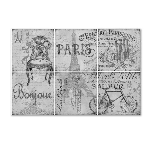 Trademark Fine Art 'Parisienne 5' Canvas Art by Jean Plout