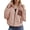 Pink, variant on Women's Full Zip Fleece Jacket Winter, Long Sleeve Polar Fleece Coat Stand Collar with Hand Warmer Pockets, Midweight Cold Weather Layering Jacket S-2XL