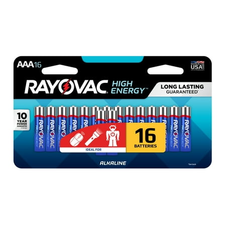 Rayovac High Energy Alkaline, AAA Batteries, 16 Count
