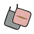 thumbnail image 2 of Caroline's Treasures Rolling Pin Pink Pair of Pot Holders, 2 of 3
