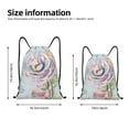 thumbnail image 4 of Kdxio Vintage Rose Print Drawstring Backpack Bag,Waterproof Draw String Back Sack, Gym Drawstring Bags Swim Bag For Unisex, 4 of 9