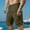 Army Green, variant on Men's Cotton Summer Shorts Lightweight Breathable Drawstring Half Pants Elastic Waist Casual Shorts for Beach Holiday, Travel & Lounging Army Green XXL