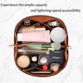thumbnail image 3 of Bolsa de viaje para cosméticos ALEXTINA de gran capacidad, piel sintética, 3 of 8