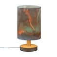 thumbnail image 2 of Wolves Table Lamp USB Bedside Desk Nightstand Lamp Printed Gifts Small Lamp Wood Base for Bedroom Living Room Kids Room College Dorm, 2 of 7