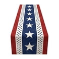 thumbnail image 2 of Miwamany Anniversary of Independence Day Table Runner, Star-Printed American Style Linen Table Runner, Patriotic Dining Decor for Home Kitchen Coffee Table, 2 of 6