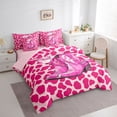 thumbnail image 3 of Homewish Cowgirl Hat Boots Bedding Comforter Set 7pcs for Kids Children Teens,Cow Print Queen Bedding Sets Super Cozy,Western Theme Queen Sheet Sets,Luxury Bedroom Decor,Reversible, 3 of 8