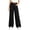 Black, variant on LvhaoGJOB Kids' Wide-Leg Pants - Soft, Elastic Waist & Pockets - Black 13-14 Years