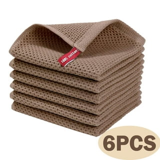  VeraSong Waffle Weave Kitchen Towels Thick Microfiber Dish  Drying Towels Absorbent Tea Towels Hand Towel Lint Free 16Inch x 24Inch 3  Pack Khaki : Home & Kitchen