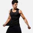 thumbnail image 3 of XXL Camisas adelgazantes para hombre, moldeador de cuerpo, compresión de pecho, camiseta interior para Abdomen, ginecomastia, Moobs, recortador de cintura, chaleco para el sudor,, 3 of 5