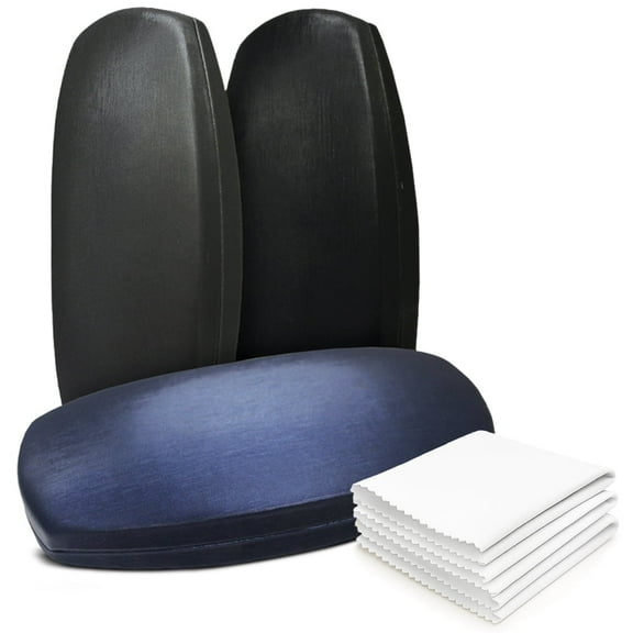 OPTIPAK Hard Shell Glasses Case – Medium Brushed Eyeglass Case with Microfiber Cleaning Cloth – Protective Glasses Holder for Men & Women (Pack of 3)