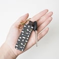 thumbnail image 4 of Wukai Lovely Penguin Print Leather Car Keychain, Universal Key Fob Keychain, Leather Key Chain Holder for Men and Women,360 Degree Rotatable, 4 of 5