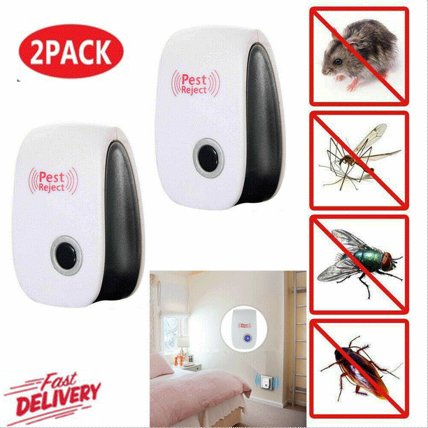 2 Pcs Electronic Ultrasonic Pest Repeller killer, Pest Reject Mosquito  Cockroach Mouse Ant Killer,Pest Control,Home & Outdoor Pest Repeller -  Walmart.com - Walmart.com