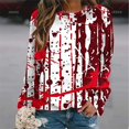 thumbnail image 3 of Sudadera con estampado de terror de Halloween en 3D de Harajuku, sudaderas con cuello redondo con estampado de sangre roja, ropa de moda para mujer, sudadera, 3 of 5