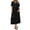 #359-Black, variant on AUNVITO Women's Short Sleeve Two Piece Set Pure Color Top and Skirt Casual and Comfortable Cotton Outfit