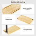 thumbnail image 6 of Bathtub Tray Table, Freestanding Bath Side Table Tub Tray Caddy, 3 Layer Bamboo Bath Board Shelf, Bathtub & Bathroom Accessories, New Home Gift for Mom, Housewarming, Anniversary, Wedding, 6 of 15
