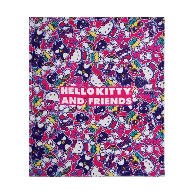 Cobertor Providencia Frazada Hello Kitty Friends Fucsia