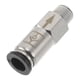 thumbnail image 1 of Accesorios de aire de conexión rápida Unique Bargains 25/64" válvula de comprobación de plástico y metal 12.7mm / 1/4"BSPT 1 Pc tono negro y plata, 1 of 7