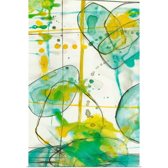 Great BIG Canvas | Rolled Jennifer Goldberger Poster Print entitled Splish Splash I