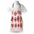 thumbnail image 4 of Lips Apron, Closeup Fleshy Lips Biting Strawberry Pierced Tongue Teeth with Braces Juicy Fruits, Unisex Kitchen Bib with Adjustable Neck for Cooking Gardening, Adult Size, Multicolor, by Ambesonne, 4 of 4