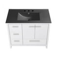 thumbnail image 6 of Virage 36 in. White Bathroom Vanity With Black, 3-Hole Ceramic Sink Top, 6 of 8