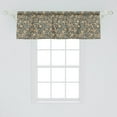 thumbnail image 2 of Ambesonne Vintage Window Valance, Nostalgic Curlicue Floral, 42" x 18", Taupe Pale Slate Blue, 2 of 3