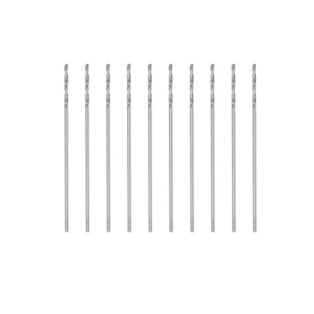 

Uxcell 10Pack 0.55mm HSS(High Speed Steel) W6542 Drill Bits Fully Ground Jobber 24mm Length Drill Bit