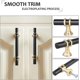 thumbnail image 3 of Set of 6 T-shaped Cabinet Door Handles 96mm, Modern Zinc Alloy Kitchen Furniture Handle for Bedroom Offices Drawer Included Black Screws with Gold Bas, 3 of 4