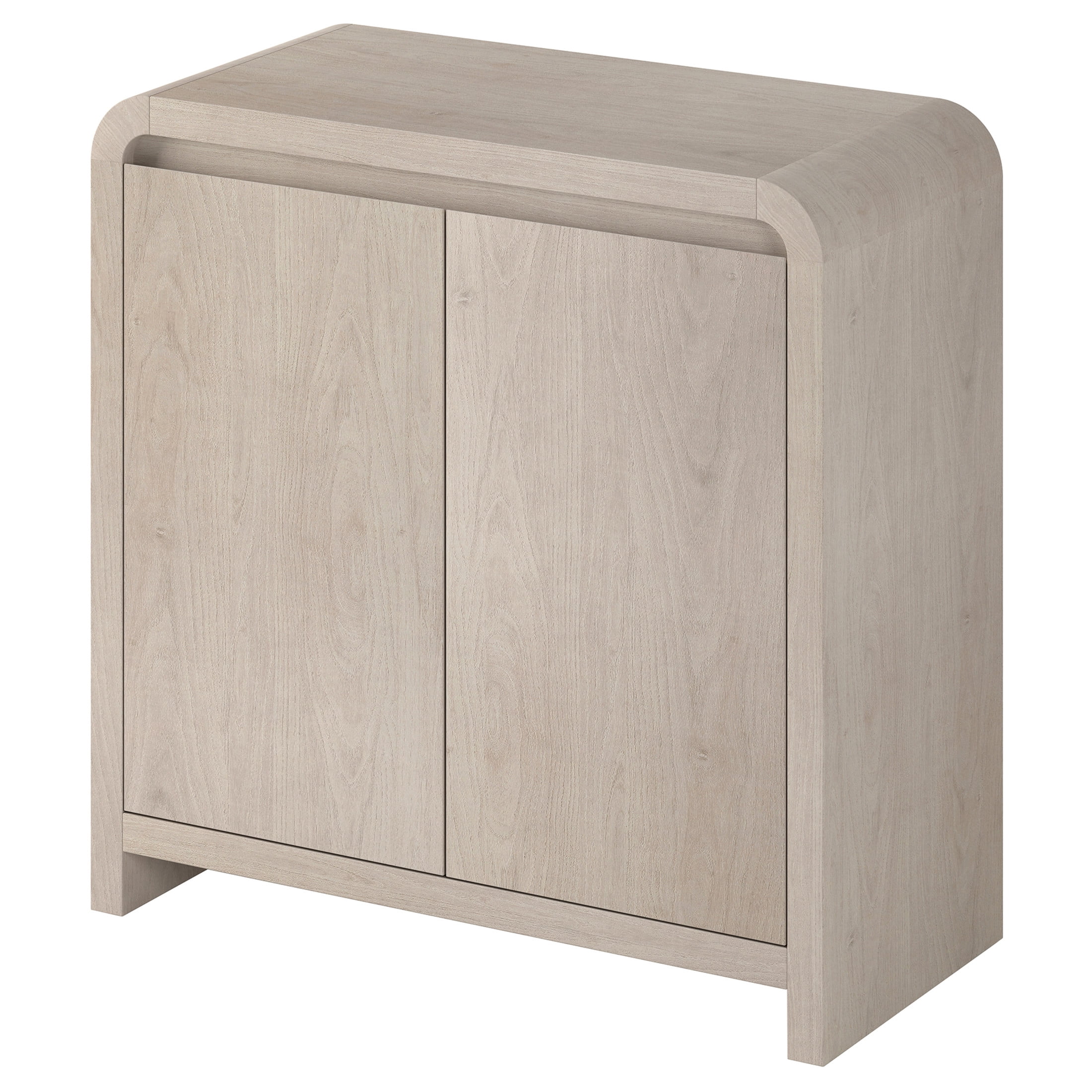 Evelyn&Zoe Modern/Contemporary 32" Wide Alder White Accent Cabinet