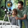 thumbnail image 5 of Freecat Telescope for Kids Beginners Ages 8-12 Years, 50/360mm Portable Astronomy Optics Telescope(60X) with Tripod, STEM Toys Birthday Gift., 5 of 7