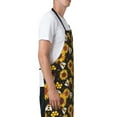 thumbnail image 2 of Goofa Sunflowers And Bww Printed Waterproof Apron 33" Chef Aprons for Men Heavy Duty Chemical Work Apron Adjustable Bib Apron, 2 of 9