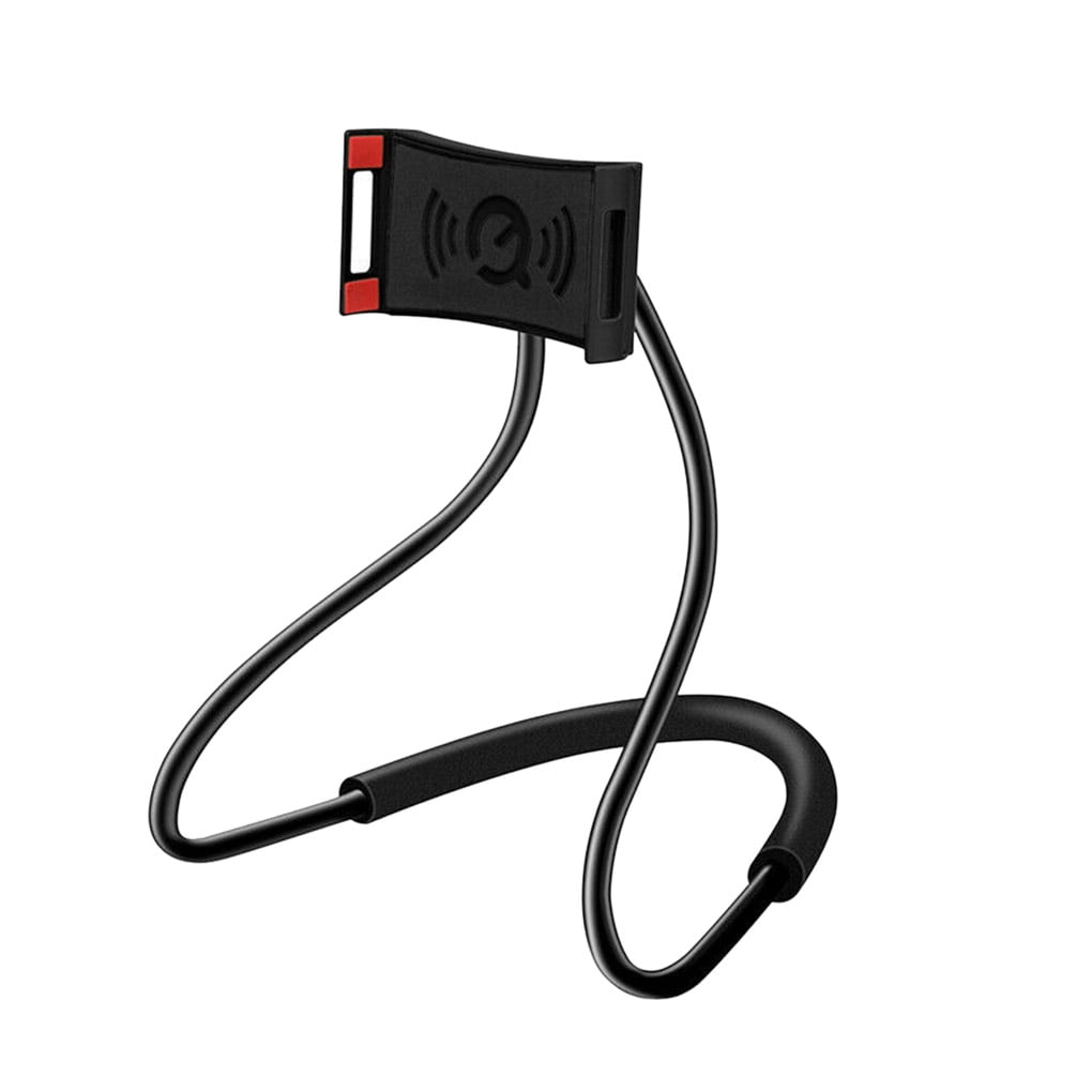 Neck Hanging Phone Holder Bendable Free Hand Smartphone Stand Cellphone  Mount Accessories, Black - Walmart.com