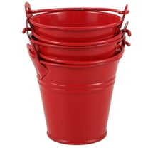 Raindrops 3Pcs Durable Iron Flower Pot for Garden Use 6.5in Round