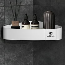 Corner Bathroom Counter Organizer, Sink Storage Rack, Plastic Corner Shelf, Space-Saving, Multi-Purpose, Water-Resistant, Easy to Install & Clean