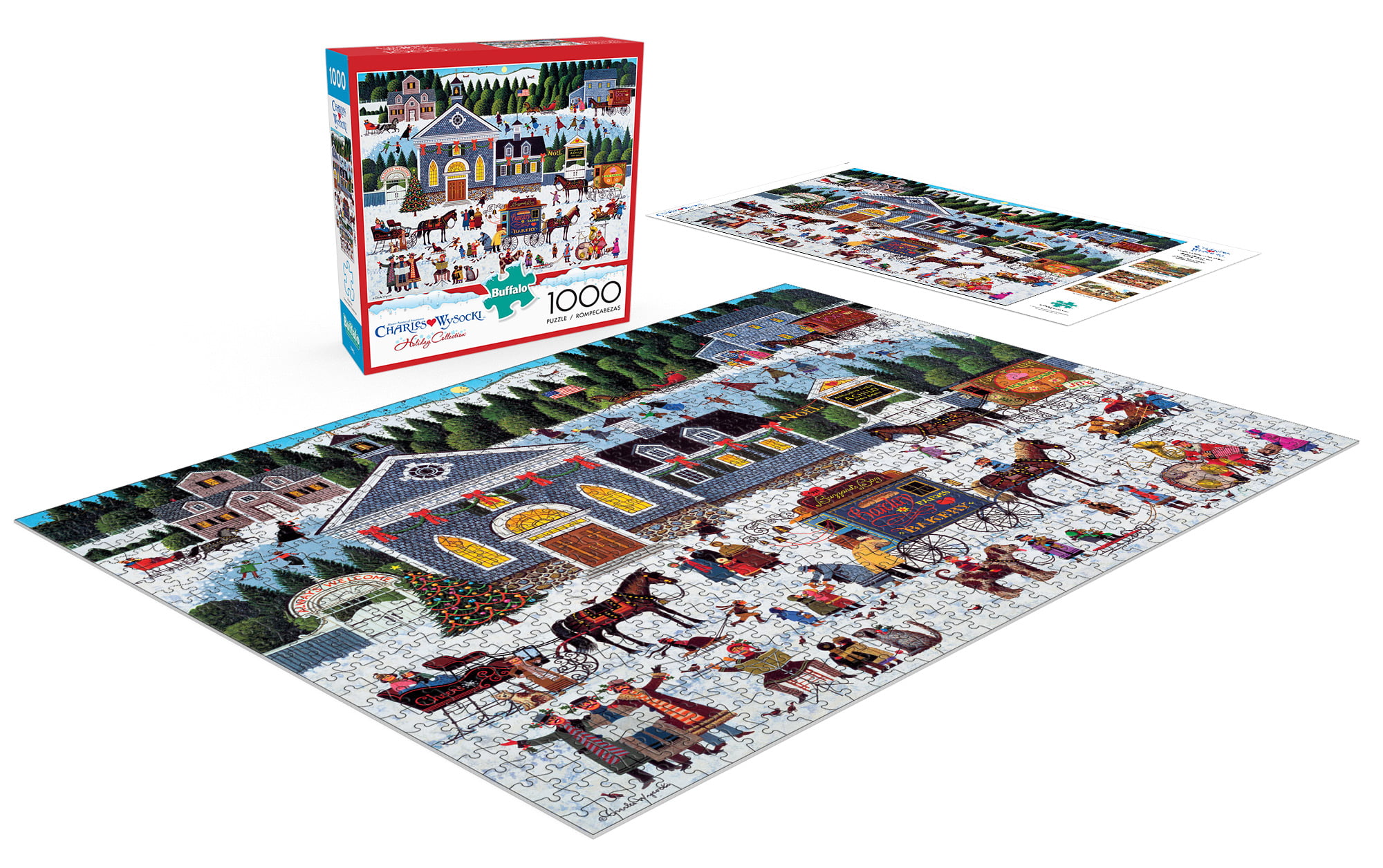 Buffalo Games Churchyard Christmas by Charles Wysocki Jigsaw Puzzle 11440 for sale online 