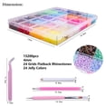thumbnail image 3 of 24 Color 15200Pcs 4mm Jelly Resin Rhinestones for Crafting Bedazzling Multicolor Flatback Stones Colorful AB Gems for Crafts Nail Art Clothes Eyes Makeup Tumblers Bottles DIY Crafts, 3 of 8