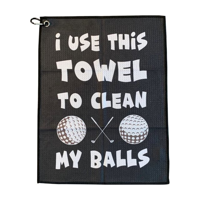 SHANKITGOLF Divertida toalla de golf impresa para bolsas de golf con clip, regalo de golf para hombres, marido, novio, papá, regalos de cumpleaños para fanáticos del golf, divertido regalo para amante