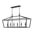 thumbnail image 2 of Trans Globe Lighting 10267 Lacey 6 Light 49" Wide Linear Chandelier - Silver, 2 of 7