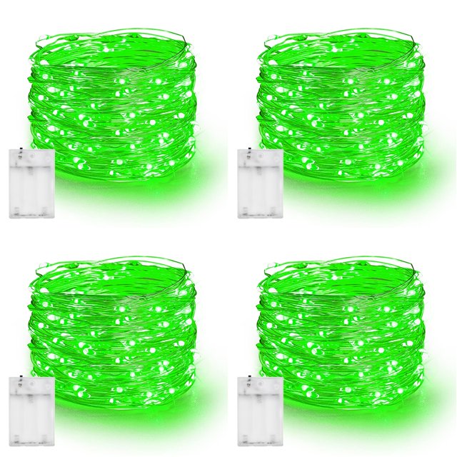 Cadena de luces Dazzle Bright, 24 m, 240 LED, resistente al agua, verde