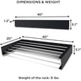 thumbnail image 5 of Laundry Drying Rack (28-INCH ), Wall Mounted, Retractable Clothes Drying Rack, 40lbs Capacity, 11.6 Linear Ft, with Wall Template and Long Screwdriver Bit, 5 of 8
