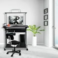 thumbnail image 4 of Costway Computer Desk w/ Printer Shelf Stand Rolling Laptop Home Office Study Table, 4 of 10