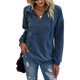 thumbnail image 1 of Sudadera PRETTYGARDEN casual de manga larga para mujer, azul oscuro, 1 of 6