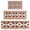 Brown Geometric Boho, variant on Brown Geometric Diamond Pattern Kitchen Rugs Sets Of 3,Kitchen Runner Rugs Non Skid Washable,Decorative Kitchen Floor Mats for Kitchen,Sink,Laundry,17"x30" 17"x47" 17"x59"