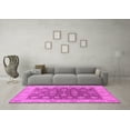 thumbnail image 3 of Ahgly Company Indoor Square Oriental Pink Traditional Area Rugs, 8' Square, 3 of 4