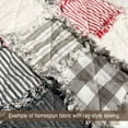 thumbnail image 2 of JCS 100% Cotton Magnolia Gray & White Buffalo Plaid Homespun Fabric Sold By The Yard, White and Gray, 2 of 7