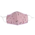 thumbnail image 2 of Qukaim Cubrebocas de algodón, 4 unidades, unisex, transpirable, a prueba de polvo, lavable, protector de respiración, color rosa oscuro, 2 of 5