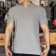 thumbnail image 1 of pstuiky Camisas casuales de manga corta para hombre, Camiseta deportiva de verano para hombre, de manga corta, antiarrugas y con cuello en V. camisetas de hombre xxxl, 1 of 6