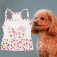 thumbnail image 5 of Pet Dress with Tiered Hem - Soft Comfortable, Bright Color - Summer Pet Cat Dog Bowknot Floral Dress - Daily Wear, 5 of 8